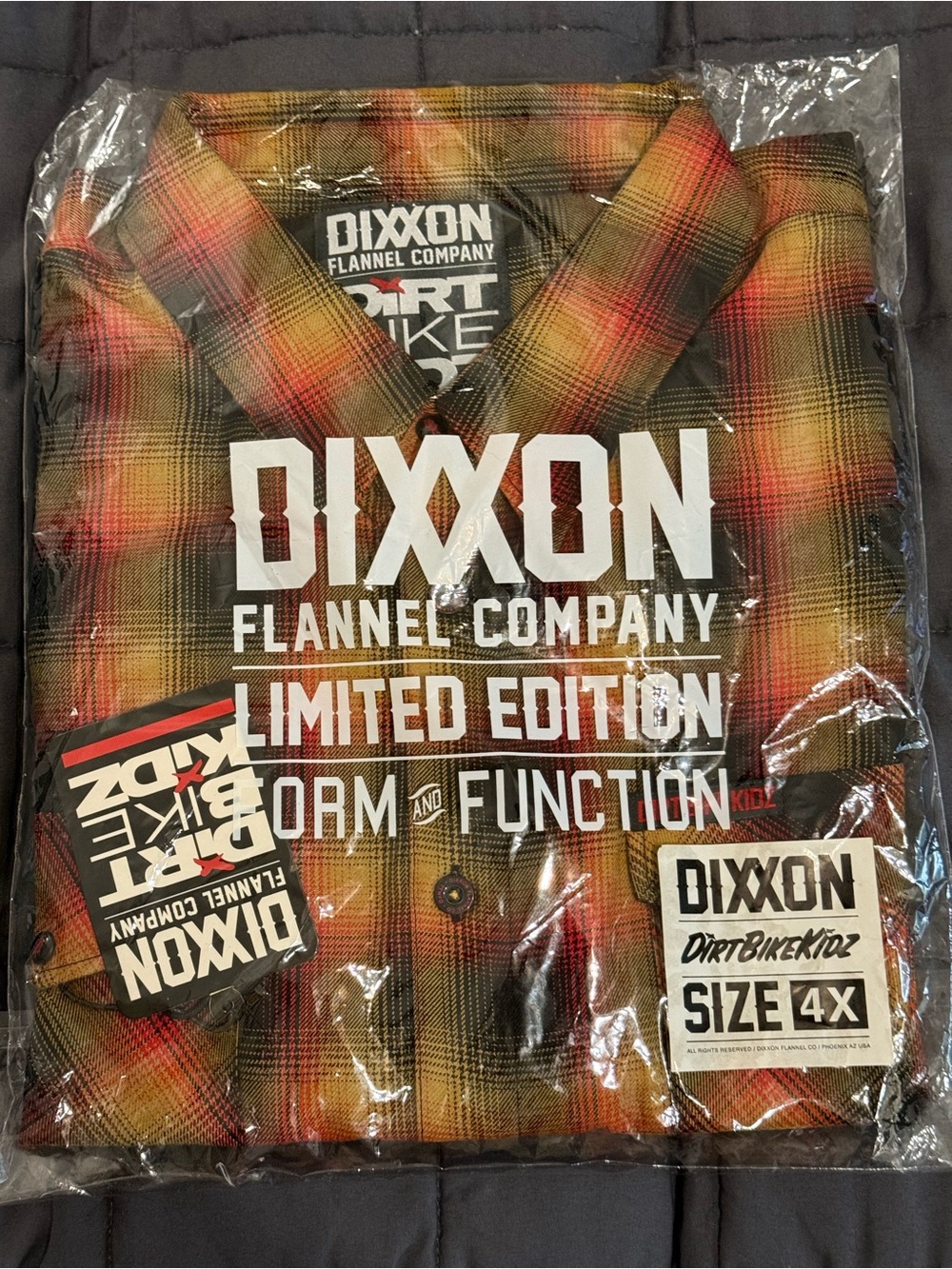 DIXXON Men's Limited Edition Red-Yellow Plaid Flannel Shirt